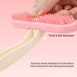 Pet Grooming Comb Hair Removal Silicone Soft Teeth Rabbit Brush - GreenFur