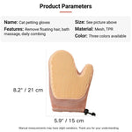Pet Grooming Glove Dual - Sided Hair Remover for Cats Fur De - shedding Tool - GreenFur