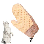 Pet Grooming Glove Dual - Sided Hair Remover for Cats Fur De - shedding Tool - GreenFur