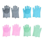 Pet Grooming Gloves for Cleaning Loose Hair and Dirt Removal - GreenFur