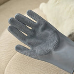 Pet Grooming Gloves for Cleaning Loose Hair and Dirt Removal - GreenFur
