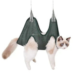 Pet Grooming Hammock Cat Dog Nail Trimming Small and Medium Cat and Dog Grooming Hammock - GreenFur