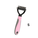 Pet Grooming Shedding Hair Removal Cat Dog Knotting Brush - GreenFur