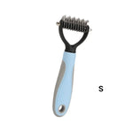 Pet Grooming Shedding Hair Removal Cat Dog Knotting Brush - GreenFur
