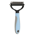 Pet Grooming Shedding Hair Removal Cat Dog Knotting Brush - GreenFur