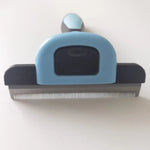 Pet Grooming Tool TPR Handle Stainless Steel Dog Shedding Brush - GreenFur
