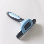 Pet Grooming Tool TPR Handle Stainless Steel Dog Shedding Brush - GreenFur