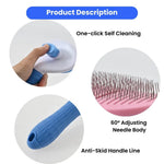 Pet Hair Remover Comb One - click Self Cleaning Pet Brush - GreenFur