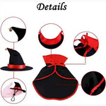 Pet Halloween Cloak Cosplay Vampire Cloak for Cats and Small Dogs - GreenFur