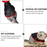 Pet Halloween Cloak Cosplay Vampire Cloak for Cats and Small Dogs - GreenFur