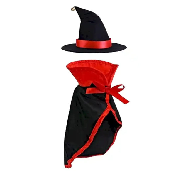 Pet Halloween Cloak Cosplay Vampire Cloak for Cats and Small Dogs - GreenFur