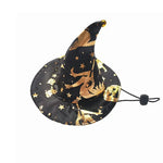 Pet Halloween Dress - Up Wizard Cloak and Hat for Cats and Dogs - GreenFur