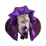 Pet Halloween Purple Cloak and Hat Costume Set - GreenFur