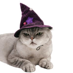 Pet Halloween Purple Cloak and Hat Costume Set - GreenFur
