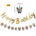Pet Happy Birthday Letter Decor Cat Birthday Party Banner - GreenFur