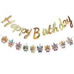Pet Happy Birthday Letter Decor Cat Birthday Party Banner - GreenFur