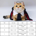 Pet Harry Potter Dress - Up Cloak and Hat for Cats and Dogs - GreenFur