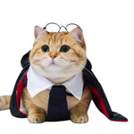 Pet Harry Potter Dress - Up Cloak and Hat for Cats and Dogs - GreenFur