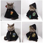 Pet Harry Potter Dress - Up Cloak and Hat for Cats and Dogs - GreenFur
