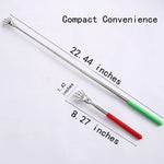 Pet Interactive Play Toy Retractable Scratch Comb Tickle Scratcher Cat Telescopic Teaser Wand - GreenFur
