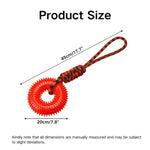 Pet Interactive Rope Knot TPR Toy Teeth Cleaning Dog Toy - GreenFur