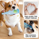 Pet Interactive Toy Squeaky Bottle Rubber Chew Teething Floating Ball - GreenFur