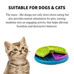Pet IQ Rotating Feeder Three - layer Pet Slow - Feeding Bowl - GreenFur
