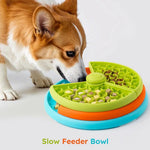 Pet IQ Rotating Feeder Three - layer Pet Slow - Feeding Bowl - GreenFur