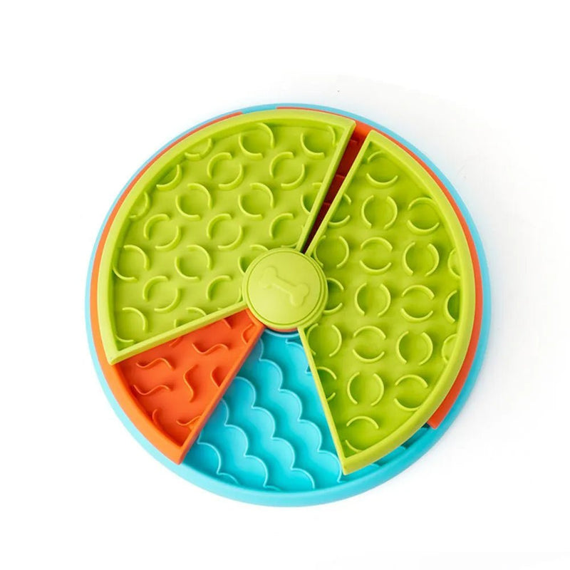Pet IQ Rotating Feeder Three - layer Pet Slow - Feeding Bowl - GreenFur