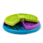 Pet IQ Rotating Feeder Three - layer Pet Slow - Feeding Bowl - GreenFur