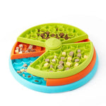 Pet IQ Rotating Feeder Three - layer Pet Slow - Feeding Bowl - GreenFur