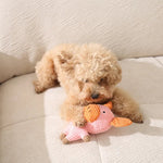 Pet Plush Grinding Teeth Toy Cute Animal Shaped, Pink Pig - GreenFur