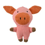 Pet Plush Grinding Teeth Toy Cute Animal Shaped, Pink Pig - GreenFur