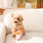 Pet Plush Grinding Teeth Toy Cute Animal Shaped, Pink Pig - GreenFur