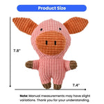 Pet Plush Grinding Teeth Toy Cute Animal Shaped, Pink Pig - GreenFur