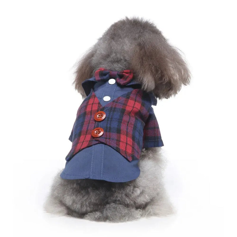 Pet Shirt Faux Two - Piece Dog Outfit for Parties - GreenFur