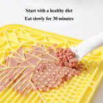 Pet Silicone Slow - Eating Mat With Suction Cups For Healthy Eating - GreenFur
