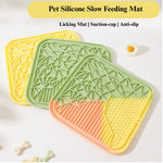 Pet Silicone Slow - Eating Mat With Suction Cups For Healthy Eating - GreenFur