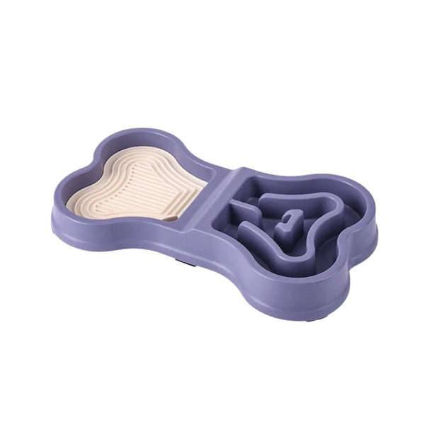 Pet Slow - feeding Bowl Dog Silicone Licking Mat Dog Bowl - GreenFur