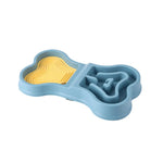 Pet Slow - feeding Bowl Dog Silicone Licking Mat Dog Bowl - GreenFur