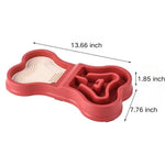 Pet Slow - feeding Bowl Dog Silicone Licking Mat Dog Bowl - GreenFur
