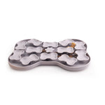 Pet Slow - feeding Plate Silicone Feeding Mat Silicone Bone - shaped Pet Slow - feeding Mat - GreenFur