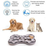 Pet Slow - feeding Plate Silicone Feeding Mat Silicone Bone - shaped Pet Slow - feeding Mat - GreenFur