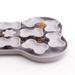 Pet Slow - feeding Plate Silicone Feeding Mat Silicone Bone - shaped Pet Slow - feeding Mat - GreenFur
