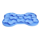 Pet Slow - feeding Plate Silicone Feeding Mat Silicone Bone - shaped Pet Slow - feeding Mat - GreenFur