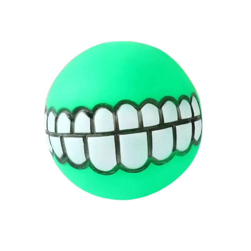 Pet Squeaky Vinyl Chew Toy Dog Ball Toy - GreenFur