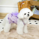 Pet Summer Tank Top Skirt with Bow Design - GreenFur