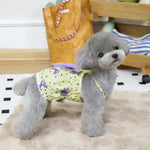 Pet Summer Tank Top Skirt with Bow Design - GreenFur