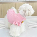 Pet Summer Thin Breathable Strawberry Waffle Dog Short Sleeve - GreenFur