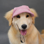Pet Sun Hat with Ear Holes Outdoor Shade Cap for Dogs and Cats - GreenFur